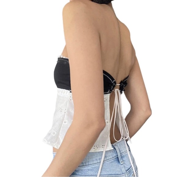 Y2K RIBBON ADJUSTABLE TUBE TOP - Picture 2 of 2